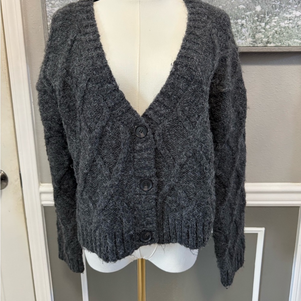 Cotton On Dark Gray Knit Cardigan